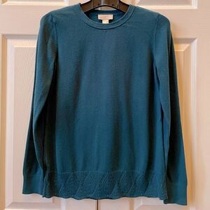 GREEN LONG SLEEVE SWEATER LOFT OUTLET SIZE SMALL
